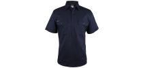 Close Front Short Sleeve 150g Work Shirt