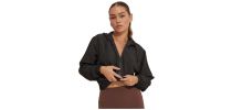 Cropped Spray Jacket - Onyx