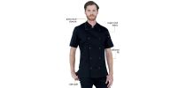 Aussie Chef Alex Press Stud Chef Jacket Black