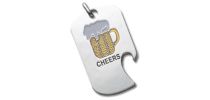 Metal Dog Tag Keyrings