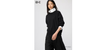 C Smooth Cotton Crew Neck Sweater UNIQLO
