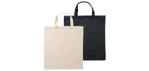 Calico Bag Short Handle - Natural