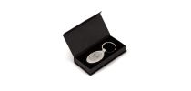 Oval Chrome Keyring