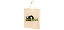 Calico Bag with Gusset - Short Handle