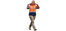 Womens Taped Two Tone Hi Vis 3 in 1 Soft Shell Jacket