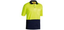 Hi Vis Polo Shirt - Yellow/Navy