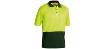 Hi Vis Polo Shirt - Yellow/Bottle