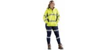 Womens FLX & Move Hi Vis Taped Liquid Repellent Fleece Hoodie