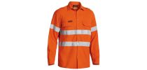 TenCate Tecasafe® Plus 580 Taped Hi Vis Lightweight FR Vented Shirt - Orange