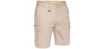 Stretch Cotton Drill Cargo Short - Stone