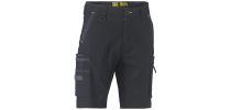 Flx & Move Stretch Utility Zip Cargo Short - Black