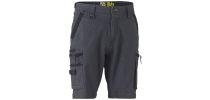 Flx & Move Stretch Utility Zip Cargo Short - Charcoal