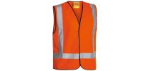 Taped X Back Hi Vis Vest - Orange