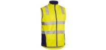 Taped Hi Vis Soft Shell Vest - Yellow/Navy
