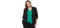 Crepe Stretch Longline Jacket