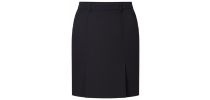 P/V Gaberdine Flex Waist Box Pleat Skirt