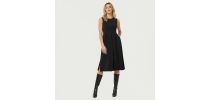 Crepe Stretch Sleeveless Dress