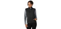 Textured Fleece Zip Front Vest