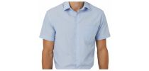 Textured Mens Short Sleeve Shirt