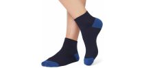 Bamboo Sports Sock Ankle Length Contrast Heel