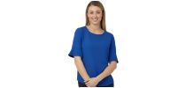 Fluted Sleeve Top