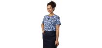 Petal Print Short Sleeve Top