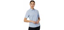 Ladies Avignon Pinstripe Short Sleeve Shirt