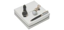 Set Bird Blue (ballpoint Pen, Key Ring & Watch)