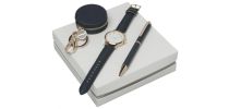 Set Bagatelle Bleu (ballpoint Pen, Key Ring & Watch)