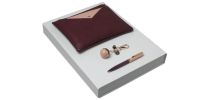 Set Bird Bordeaux (ballpoint Pen, Key Ring & Lady Bag)