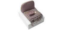 Set Cacharel Taupe (key Ring, Scarve & Small Dressing-case)