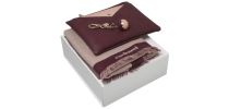 Set Bird Bordeaux (key Ring, Scarve & Lady Bag)