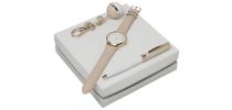 Set Cacharel Beige (ballpoint Pen, Key Ring & Watch)