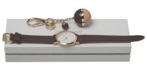 Set Cacharel Bordeaux (key Ring & Watch)