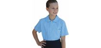 Girls Peter Pan Collar Short Sleeve School Shirt