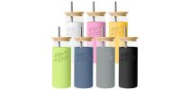 Vanisa Glass Drink Bottle with Sleeve