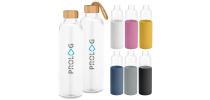 Honya Glass Drink Bottle with Sleeve