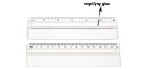 15cm Ruler Magnifying