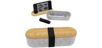 Felt Box With Ruler Bamboo Lid
