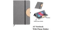 A5 Notebook With Phone Holder