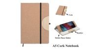 A5 Cork Notebook With Phone Holder