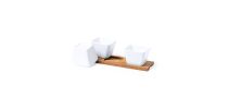 Appetizer tray with 3 bowls