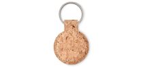Round cork key ring