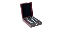 Elegant Wine Set in Wood Box