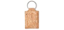 Rectangular cork key ring