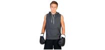 Men's Heather Sleeveless Hoodies - Greatness Range