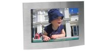 Arc Brushed Silver Photo Frame