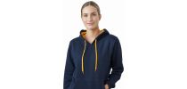 Crew Adults Contrast Hoodie