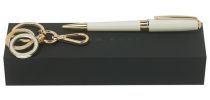 Set Essential Lady Off-white (ballpoint Pen & Key Ring)