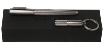 Set Pure Matte Dark Chrome (rollerball Pen & Key Ring)